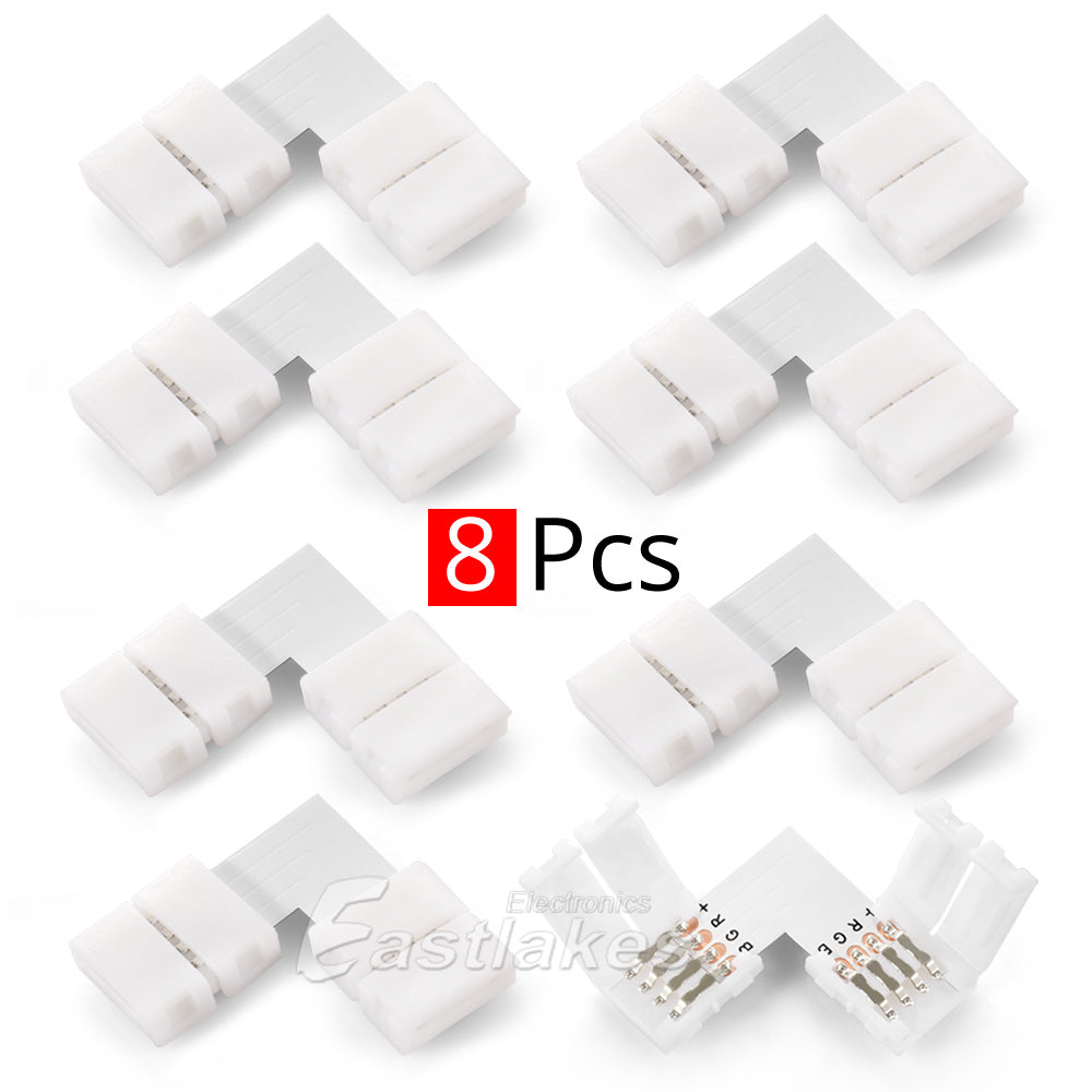 RGB LED Lighting Strip Right Angle and Extension Connector - Eastlakes Electronics